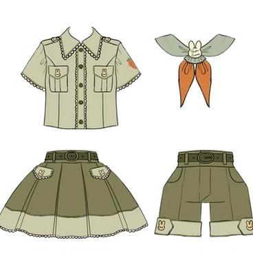 Piggy Bun - Bunny Trip - Ouji Lolita Green Cute Suits - Image 17