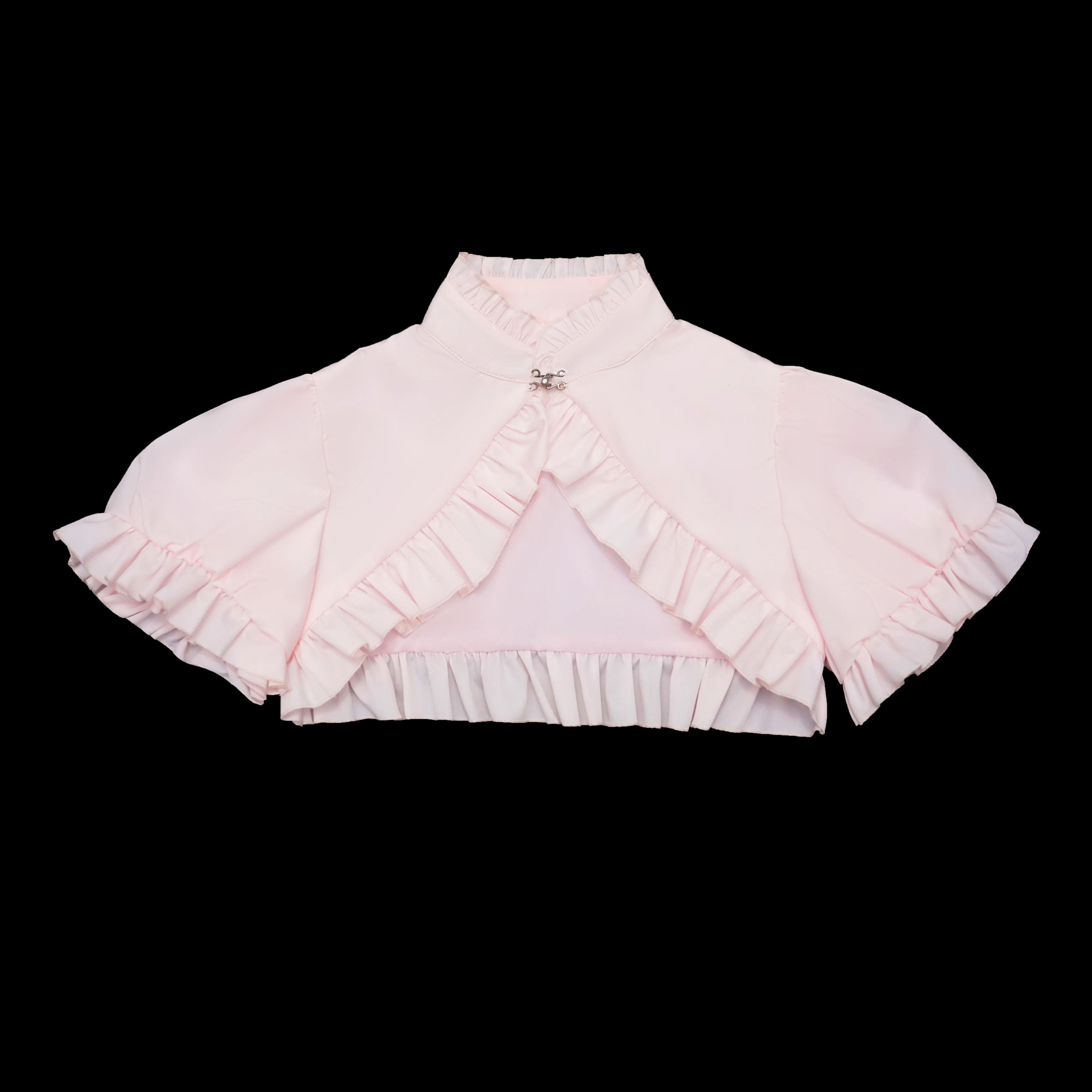 Mengfuzi - Lilith - Pink Sweet Lolita JSK Tiered Ruffle Dress with Bolero - Image 13