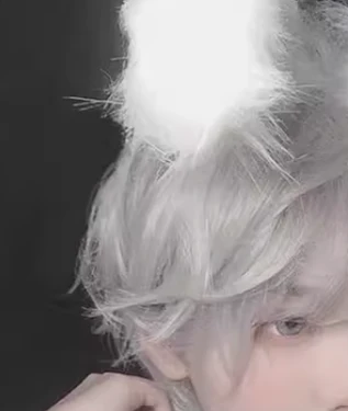 PippiPalace - Mr. Rabbit - Gray Slightly Short Curly Wig - Image 14