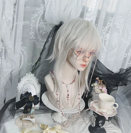 PippiPalace - Shikigami - Silver Gray Ancient Crown Wig - Image 10