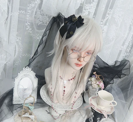 PippiPalace - Shikigami - Silver Gray Ancient Crown Wig - Image 11