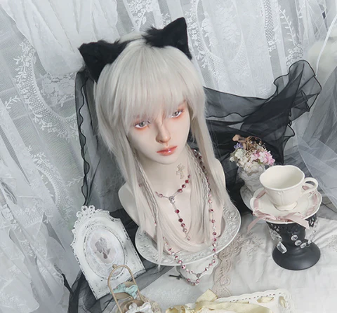 PippiPalace - Shikigami - Silver Gray Ancient Crown Wig - Image 13