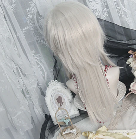 PippiPalace - Shikigami - Silver Gray Ancient Crown Wig - Image 3