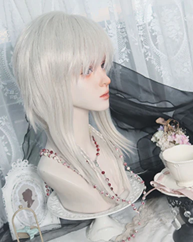 PippiPalace - Shikigami - Silver Gray Ancient Crown Wig - Image 7