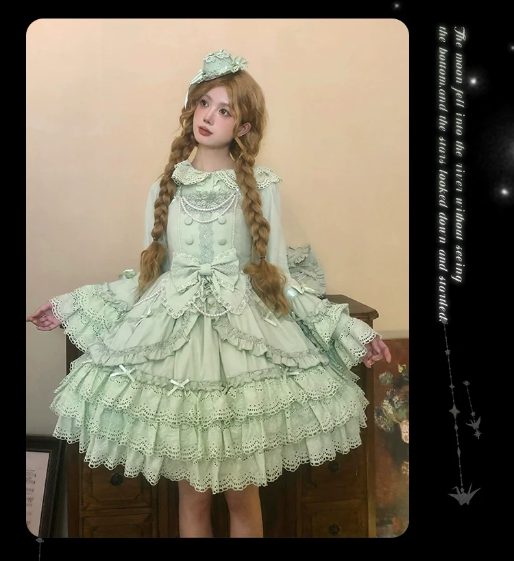Plum Tree - Pure Love Language - Sweet Lolita Pearl JSK Princess Sleeves Blouse - Image 16