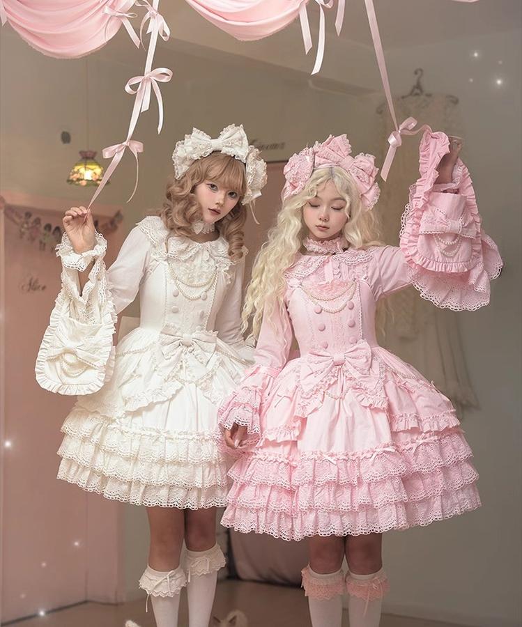 Plum Tree - Pure Love Language - Sweet Lolita Pearl JSK Princess Sleeves Blouse - Image 4