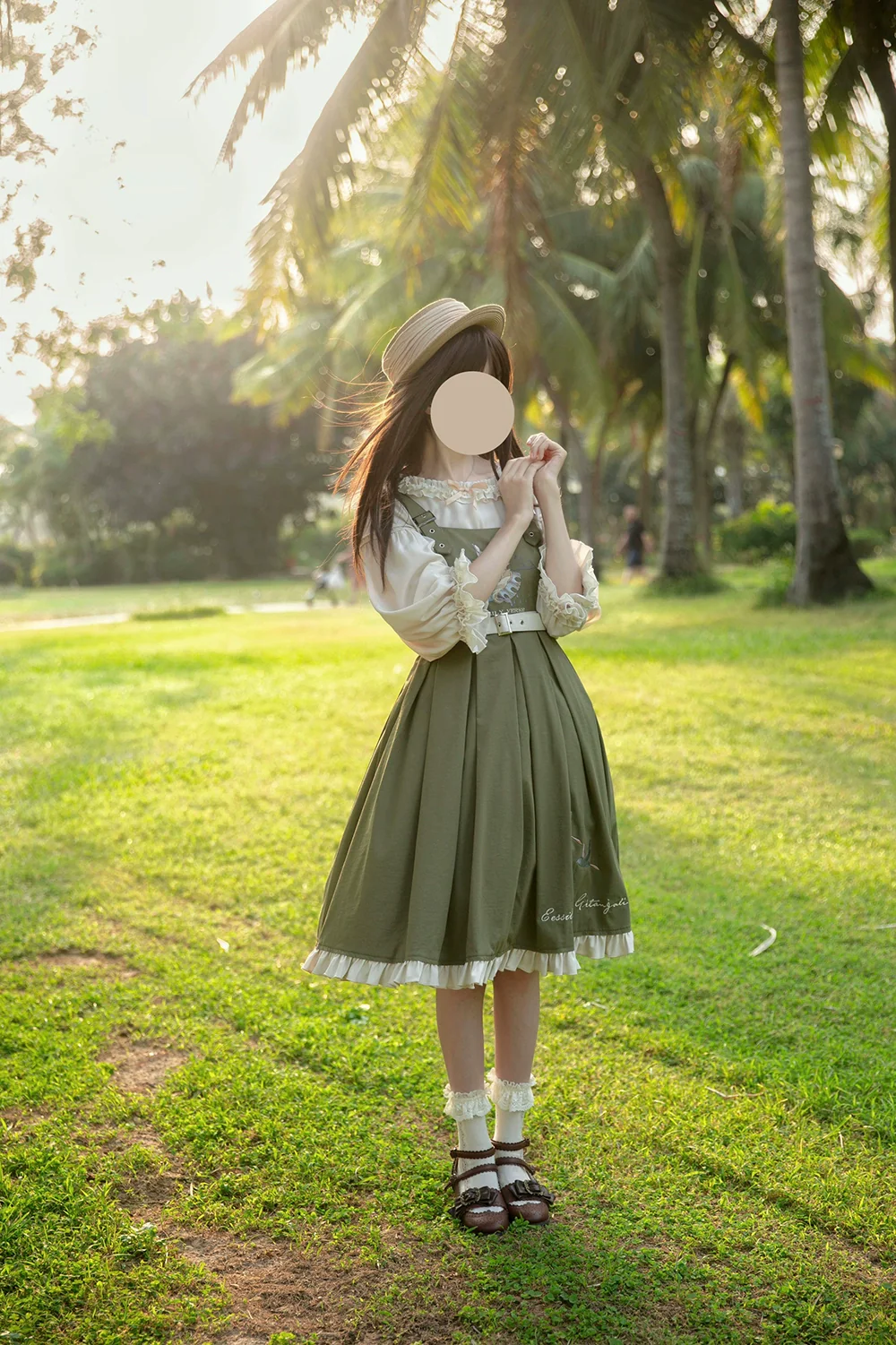 Flying Bird - Plus Size Elegant Lolita JSK Dress With Bird Embroidery - Image 50