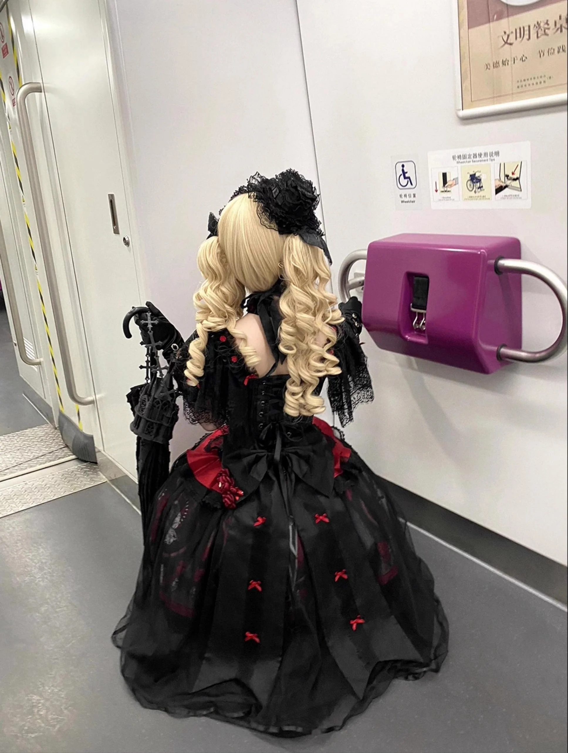 Eclipsed Moon Gallery - Plus Size Halloween Gothic Lolita Skirt & Bodice Set - Image 20