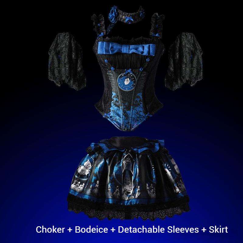 Eclipsed Moon Gallery - Plus Size Halloween Gothic Lolita Skirt & Bodice Set - Image 26