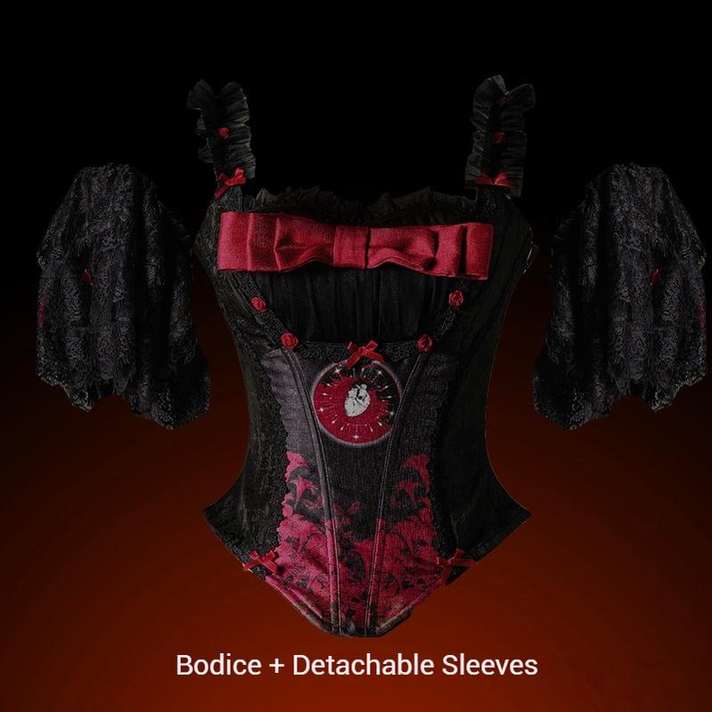 Eclipsed Moon Gallery - Plus Size Halloween Gothic Lolita Skirt & Bodice Set - Image 28