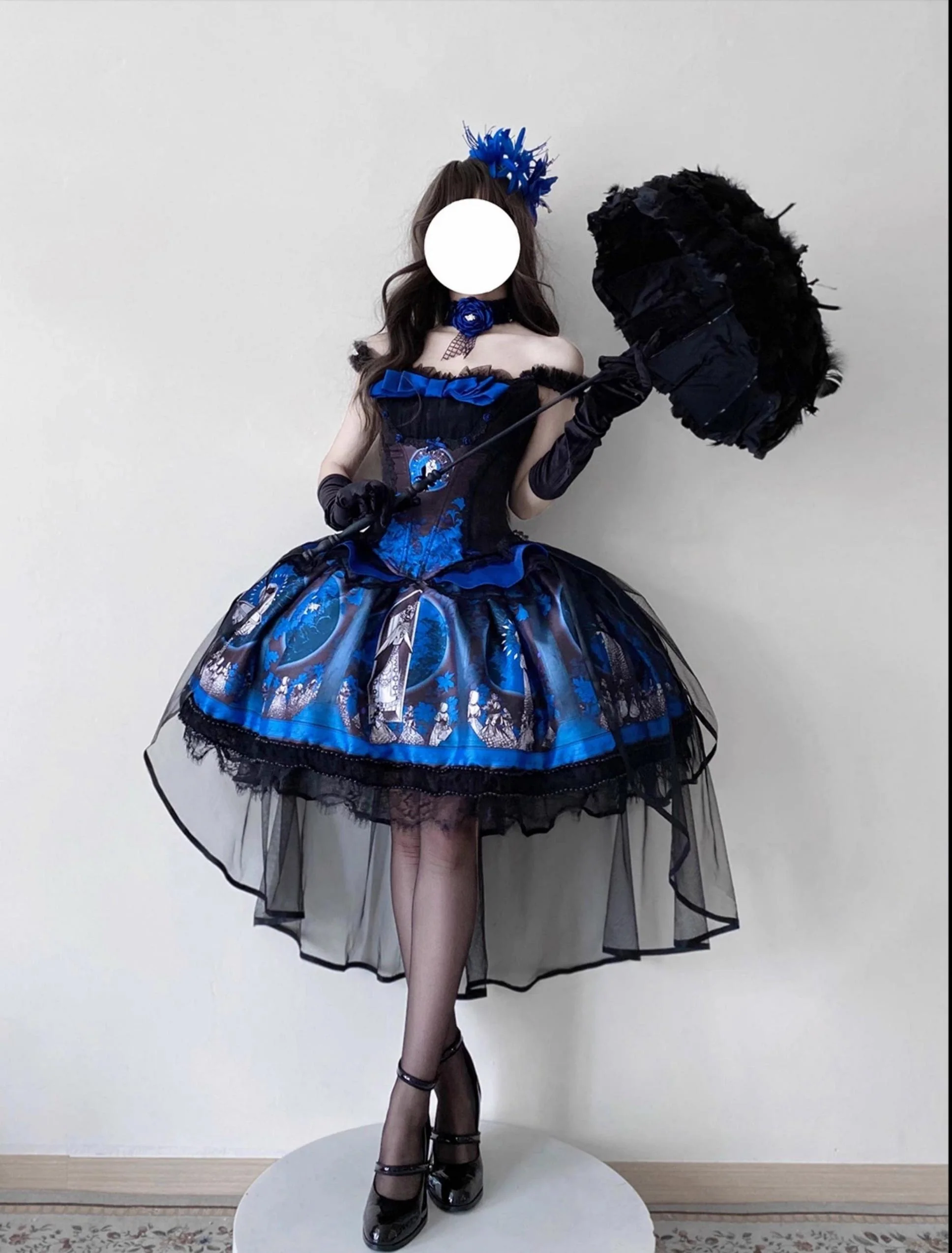 Eclipsed Moon Gallery - Plus Size Halloween Gothic Lolita Skirt & Bodice Set - Image 3