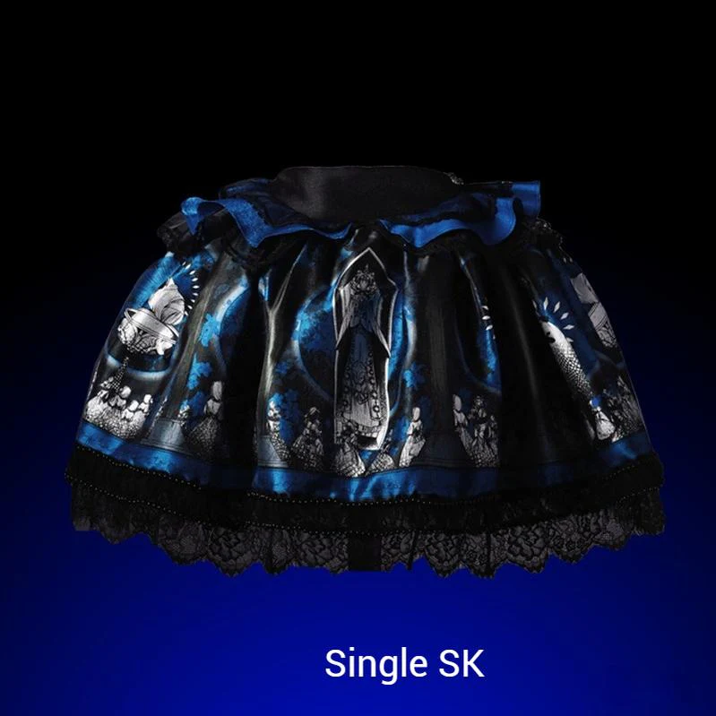 Eclipsed Moon Gallery - Plus Size Halloween Gothic Lolita Skirt & Bodice Set - Image 30