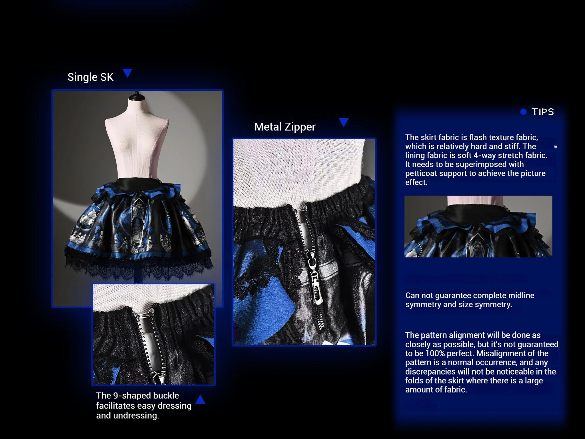 Eclipsed Moon Gallery - Plus Size Halloween Gothic Lolita Skirt & Bodice Set - Image 33