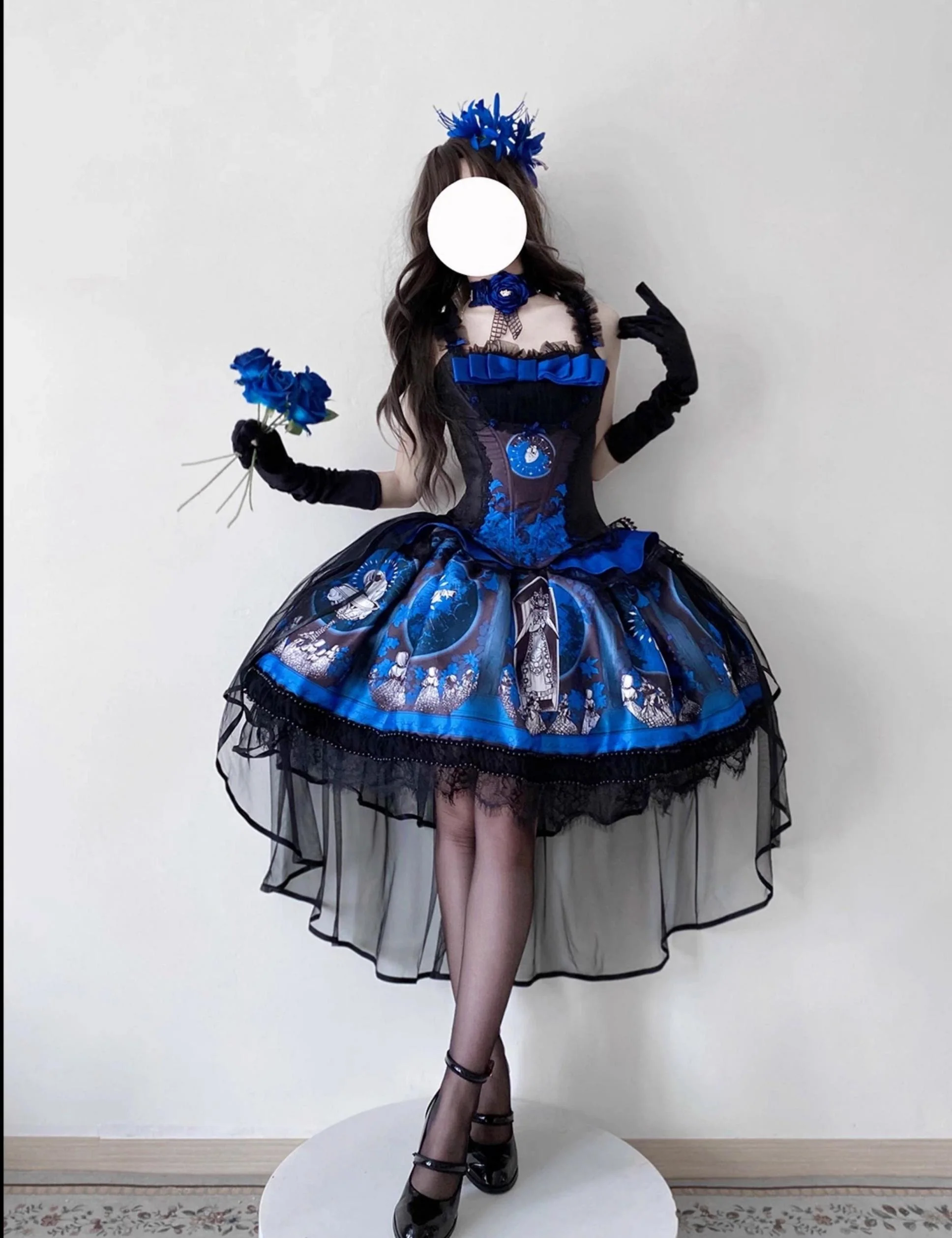 Eclipsed Moon Gallery - Plus Size Halloween Gothic Lolita Skirt & Bodice Set - Image 8
