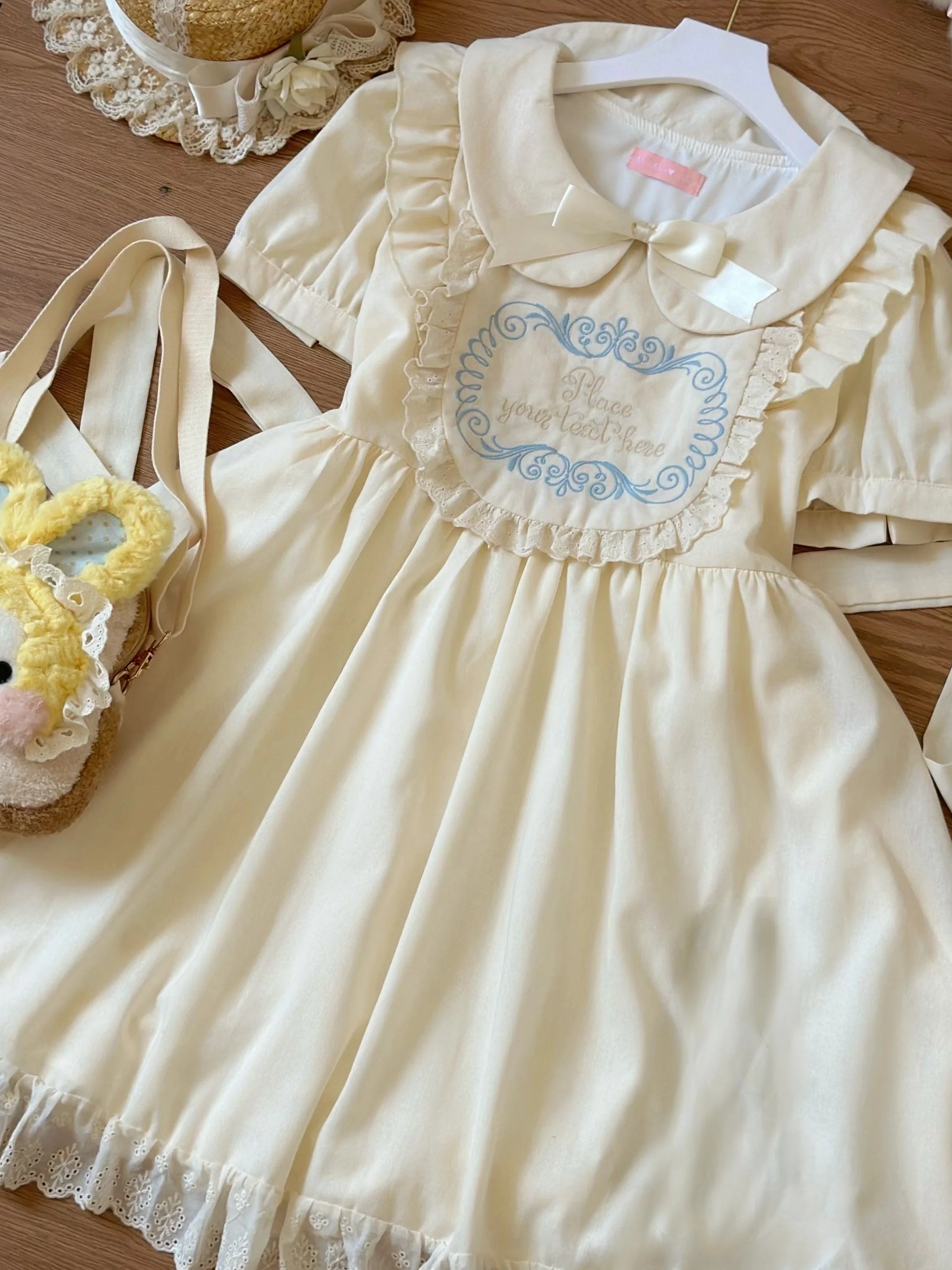 Sweet Dream Bunny - Plus Size Kawaii Lolita Apricot OP - Image 13