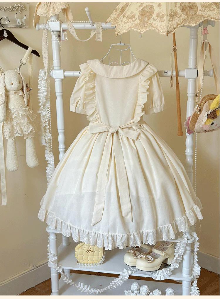 Sweet Dream Bunny - Plus Size Kawaii Lolita Apricot OP - Image 15