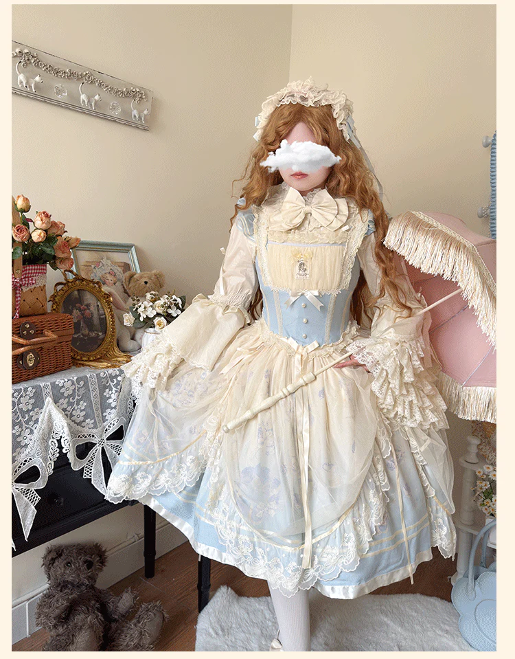 Plus Size Lolita Blouse, Princess Sleeves - Image 6