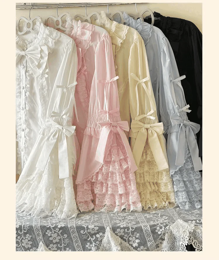 Plus Size Lolita Blouse, Princess Sleeves - Image 8