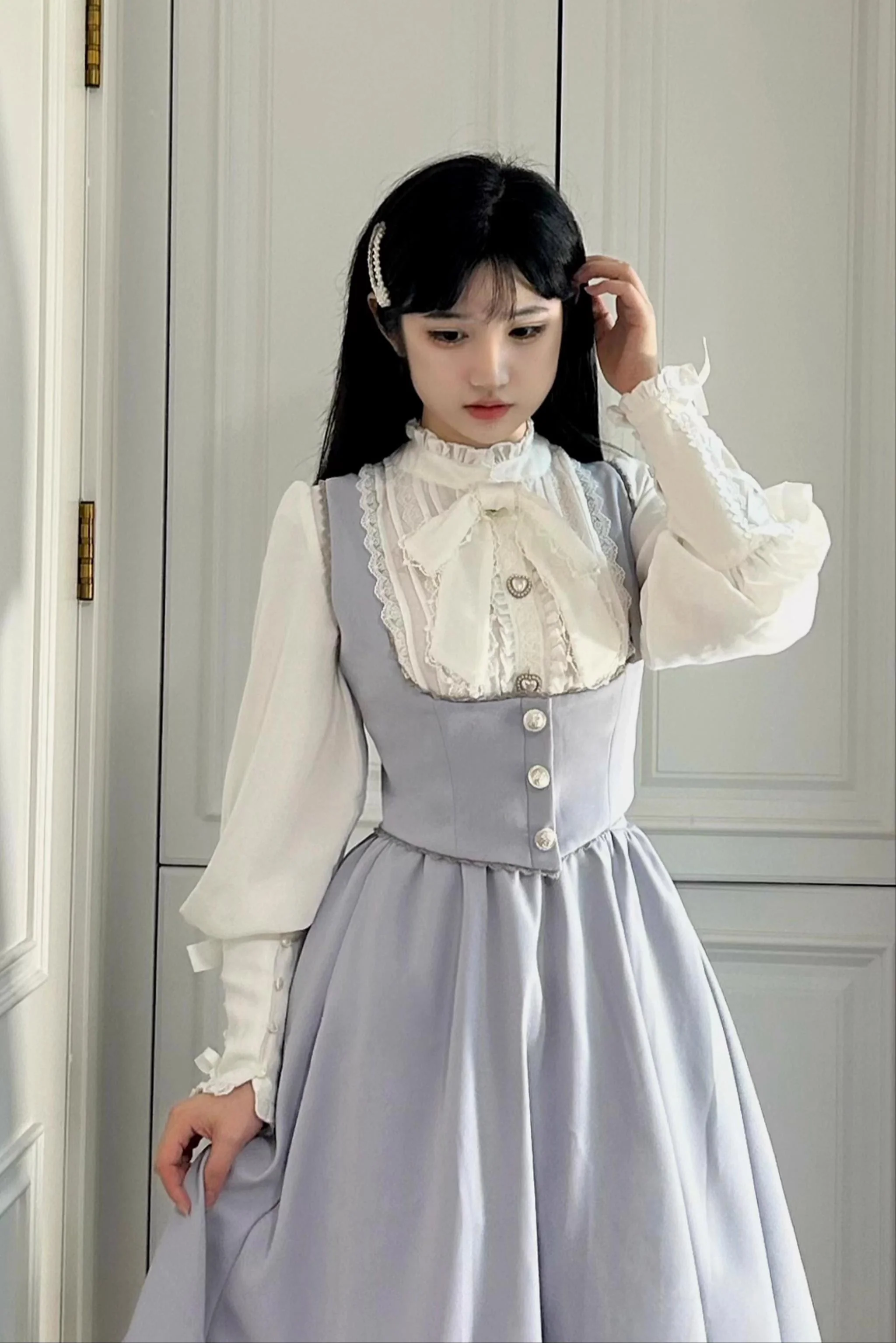 Margaret - Plus Size Lolita Dress Suit Solid JSK - Image 24