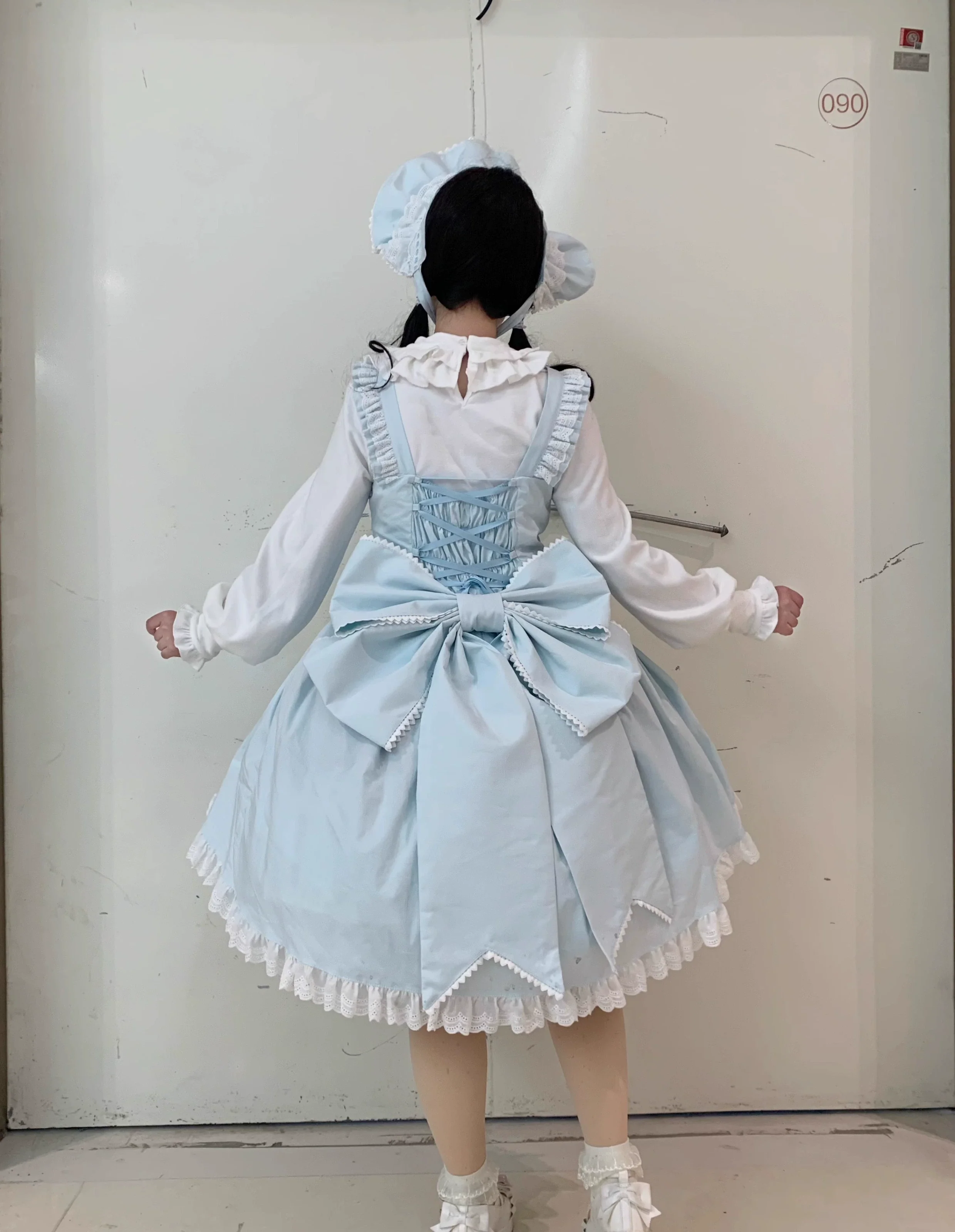 Chubby Cat Diary - Gryza - Plus Size Princess Lolita JSK, Cotton Tiered Ruffles - Image 11