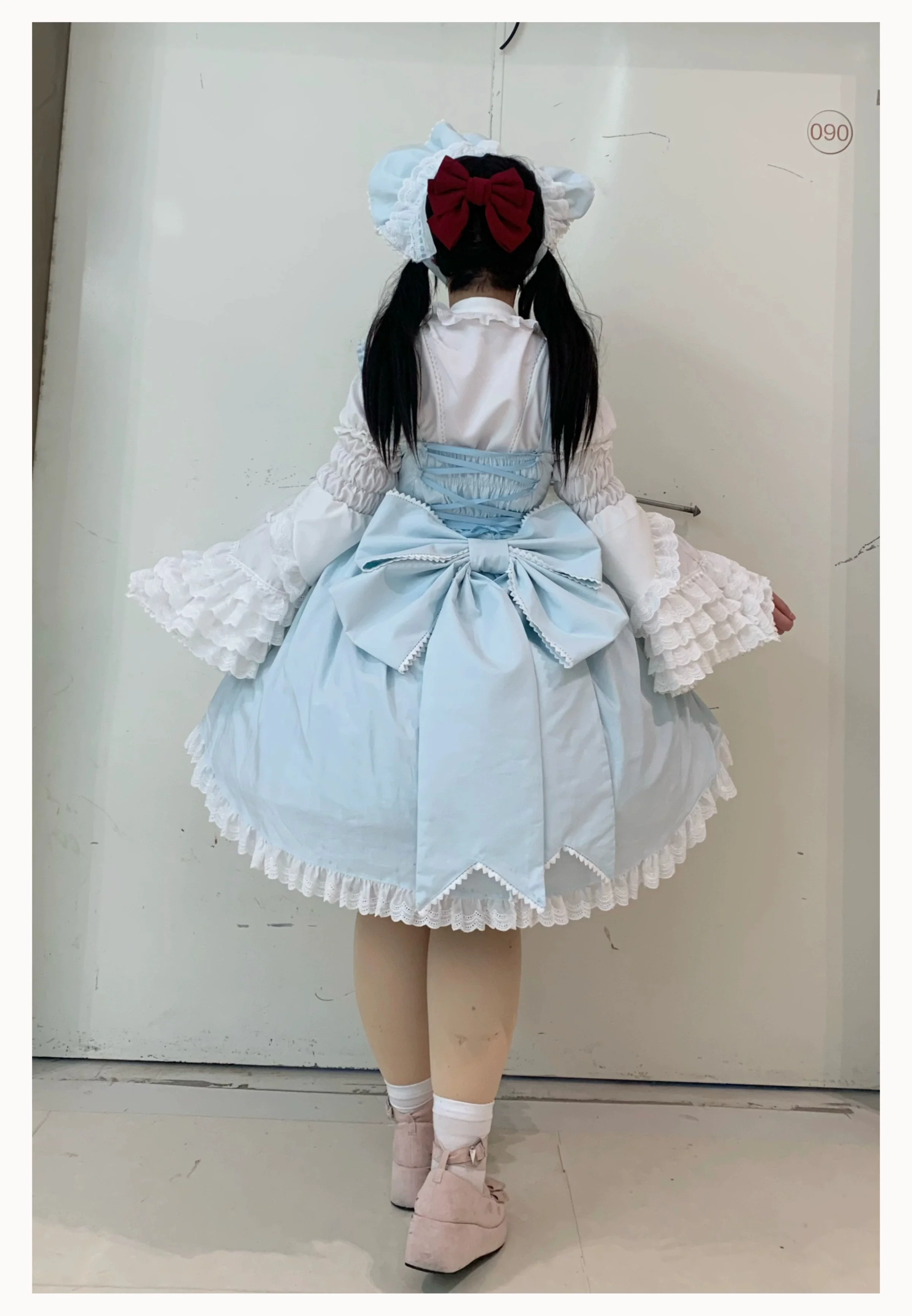 Chubby Cat Diary - Gryza - Plus Size Princess Lolita JSK, Cotton Tiered Ruffles - Image 12