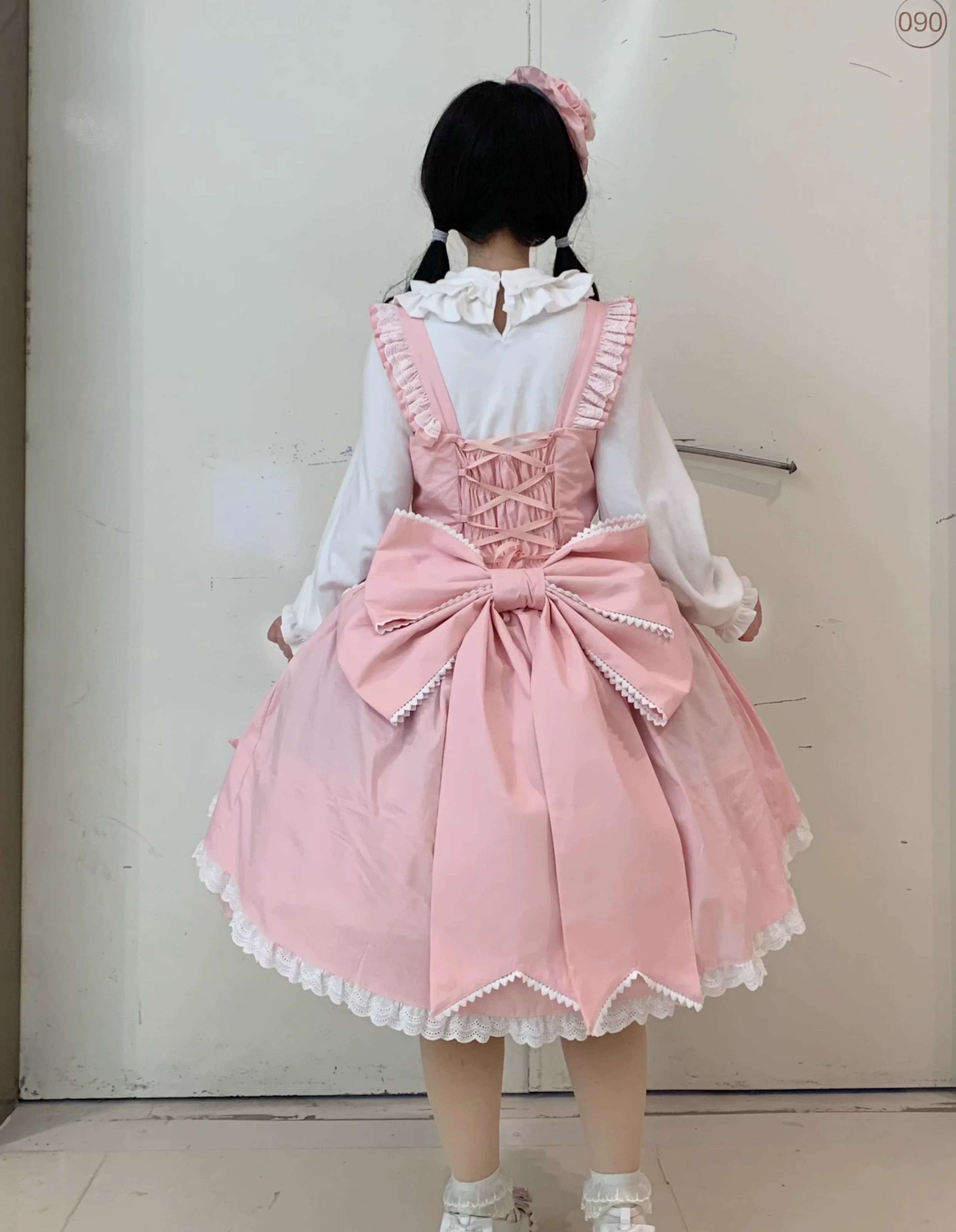 Chubby Cat Diary - Gryza - Plus Size Princess Lolita JSK, Cotton Tiered Ruffles - Image 14