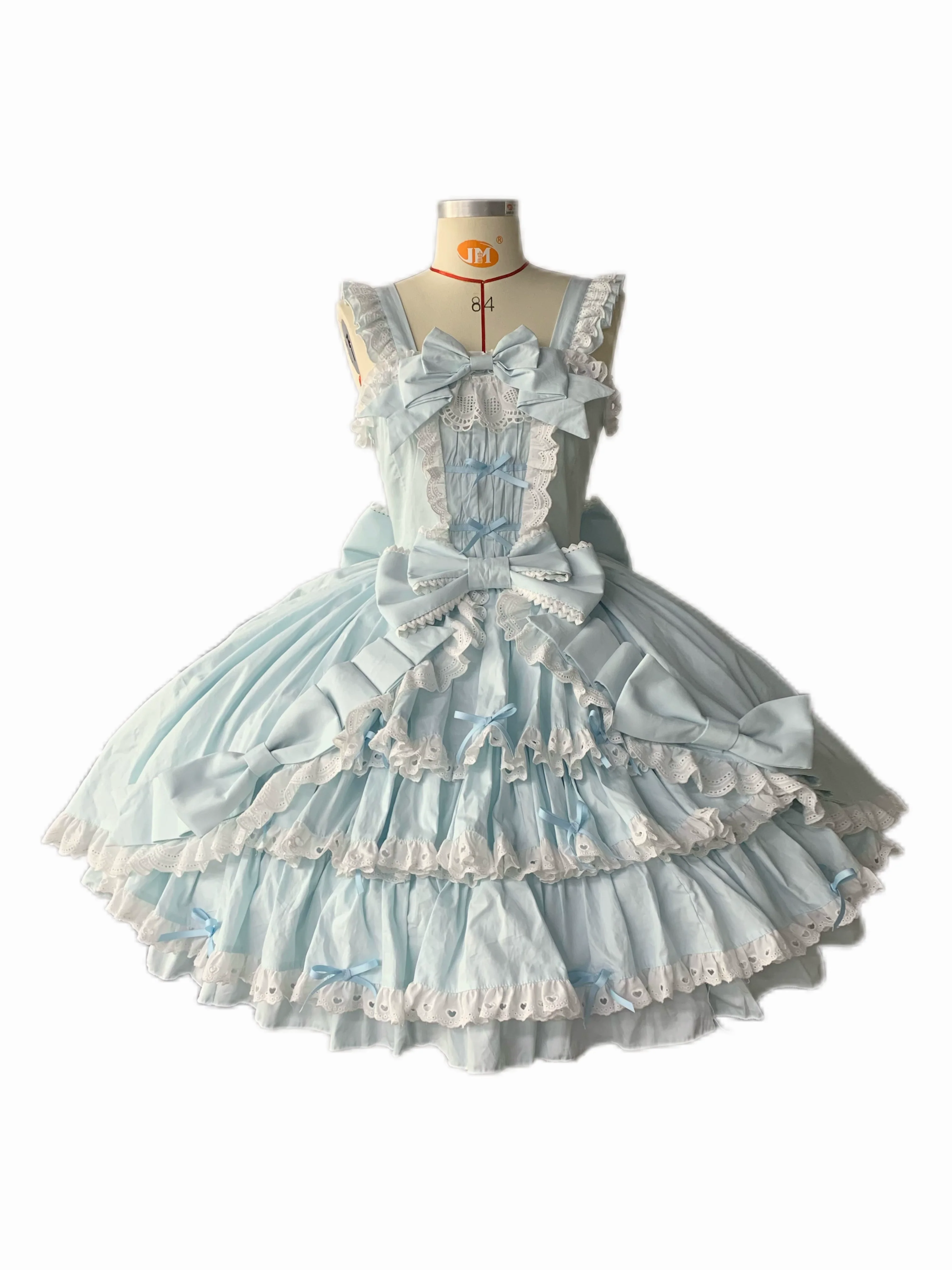Chubby Cat Diary - Gryza - Plus Size Princess Lolita JSK, Cotton Tiered Ruffles - Image 17