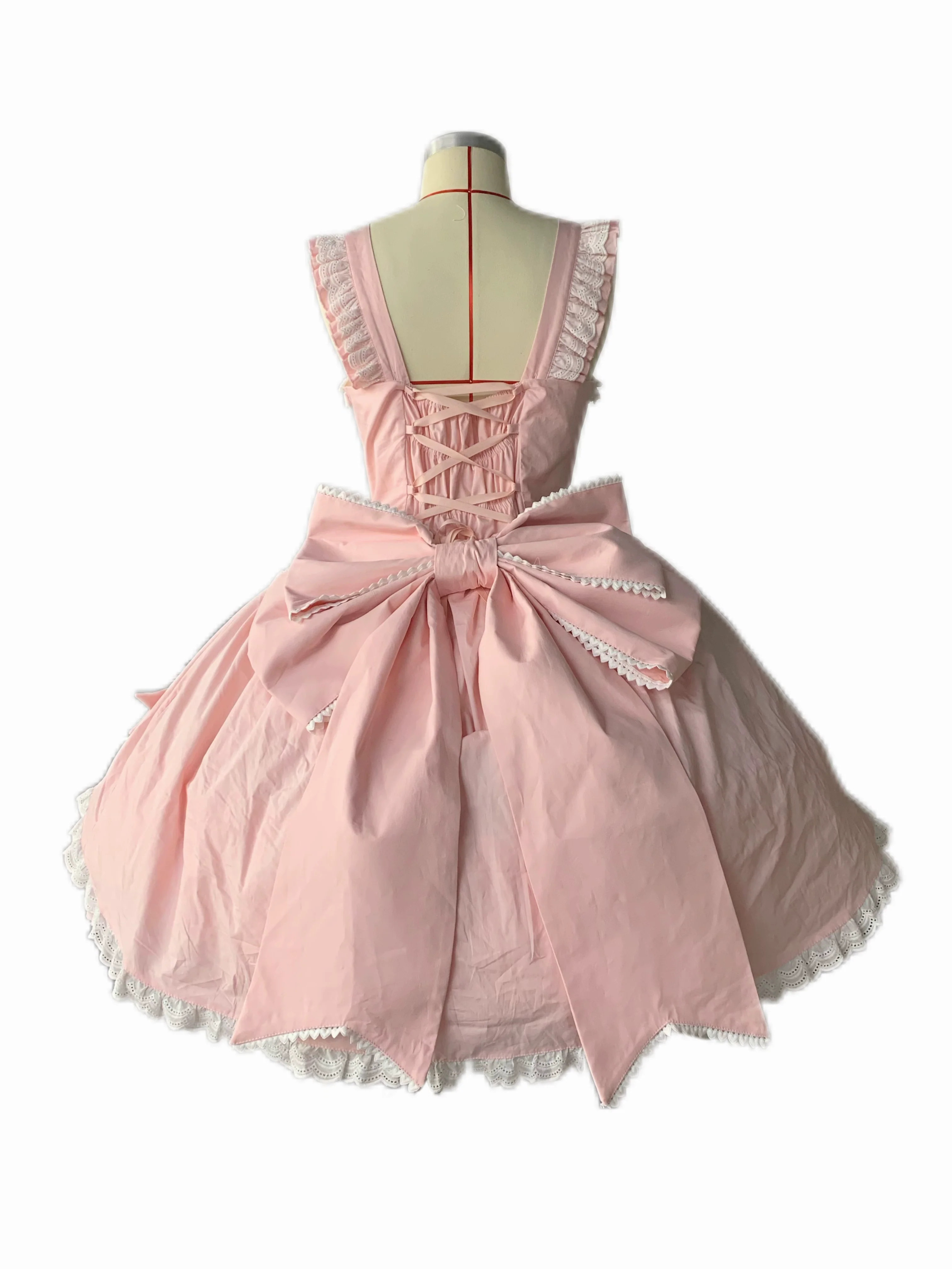 Chubby Cat Diary - Gryza - Plus Size Princess Lolita JSK, Cotton Tiered Ruffles - Image 20