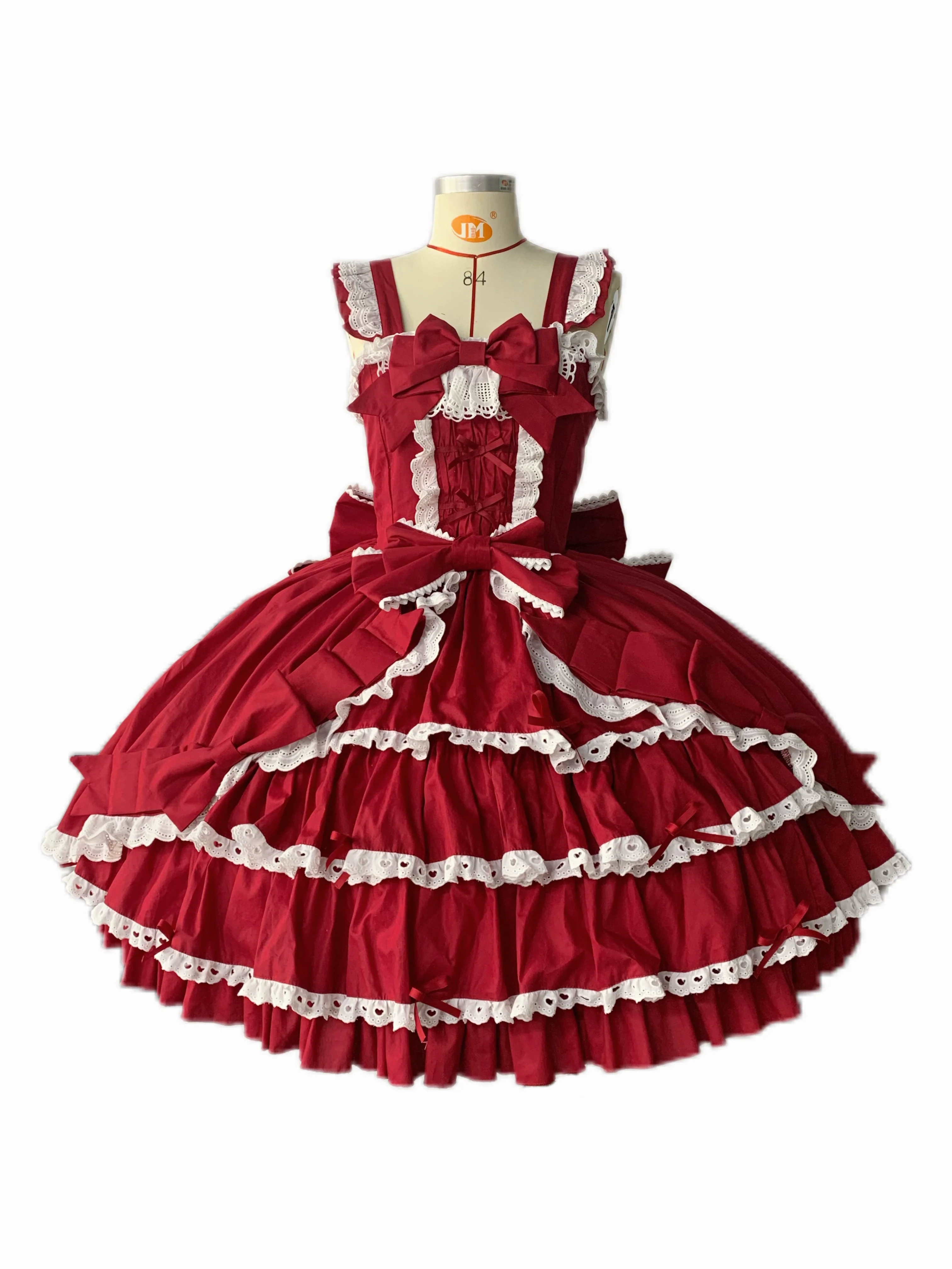 Chubby Cat Diary - Gryza - Plus Size Princess Lolita JSK, Cotton Tiered Ruffles - Image 21