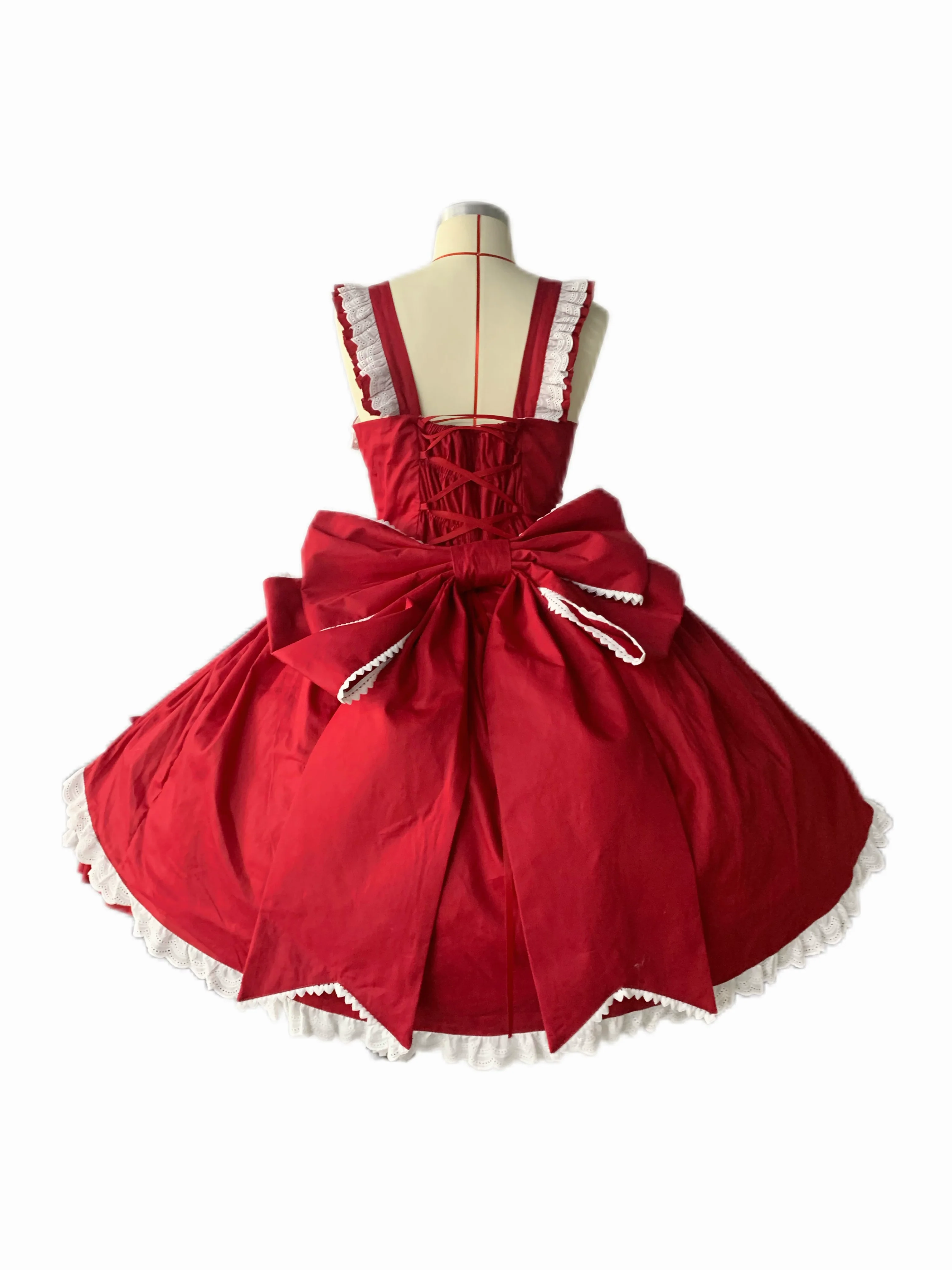 Chubby Cat Diary - Gryza - Plus Size Princess Lolita JSK, Cotton Tiered Ruffles - Image 22