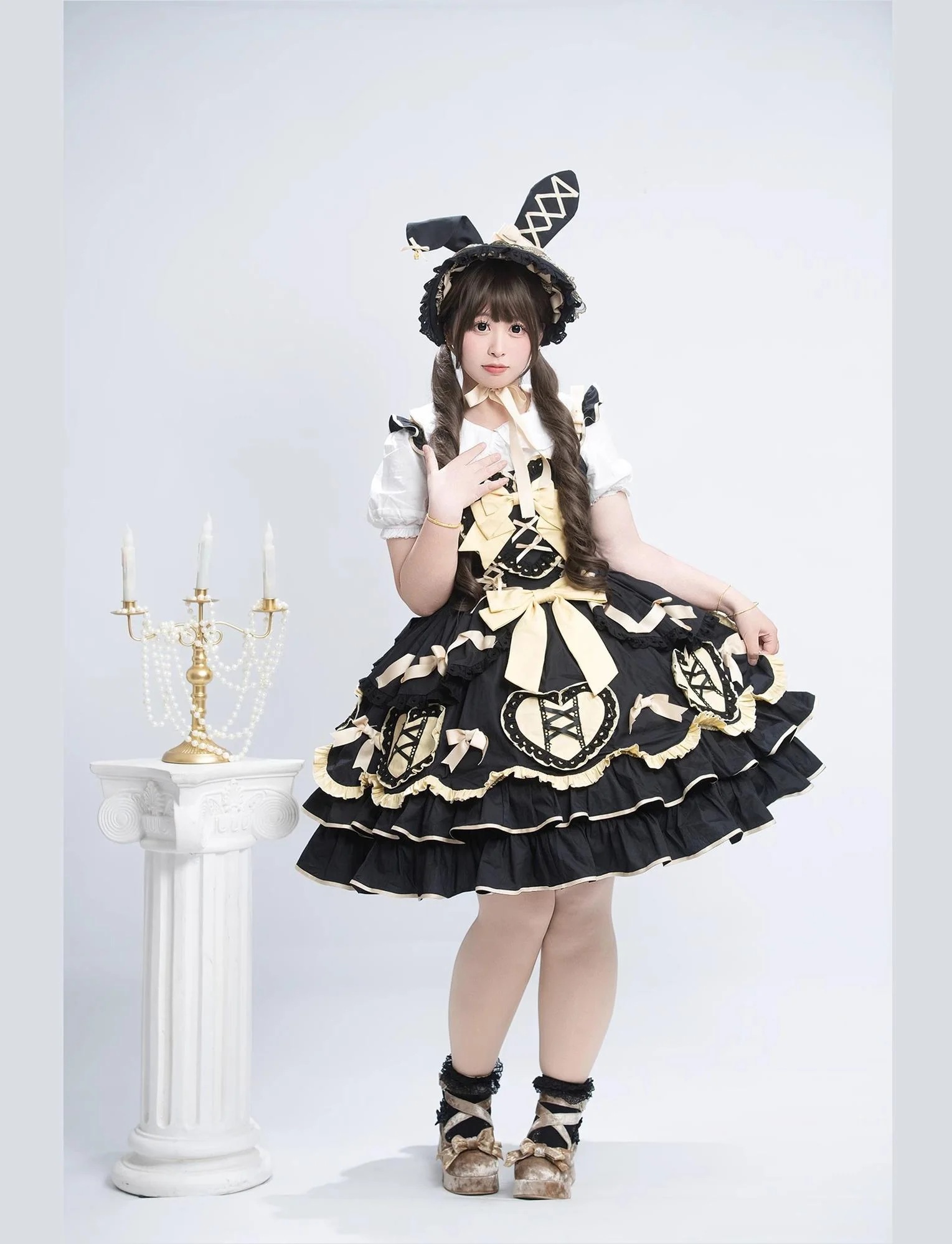 Chubby Cat Diary - Icing Sugar Gift Box - Plus Size Sweet Lolita JSK Dress Set - Image 10