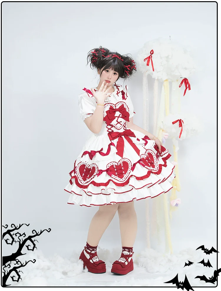 Chubby Cat Diary - Icing Sugar Gift Box - Plus Size Sweet Lolita JSK Dress Set - Image 11