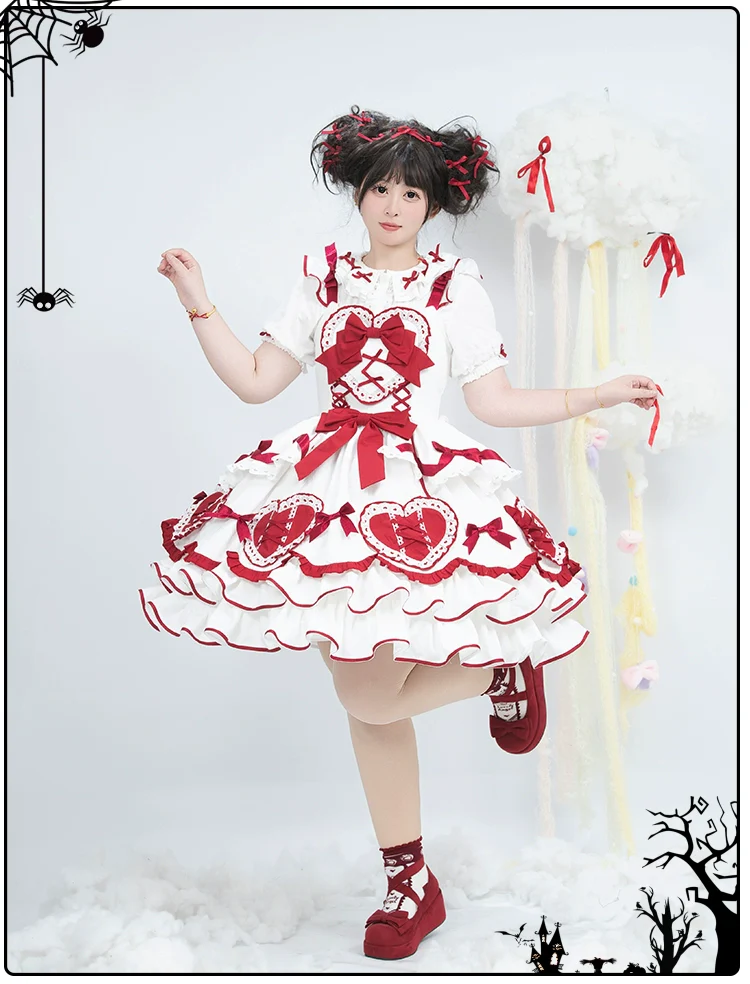Chubby Cat Diary - Icing Sugar Gift Box - Plus Size Sweet Lolita JSK Dress Set - Image 12