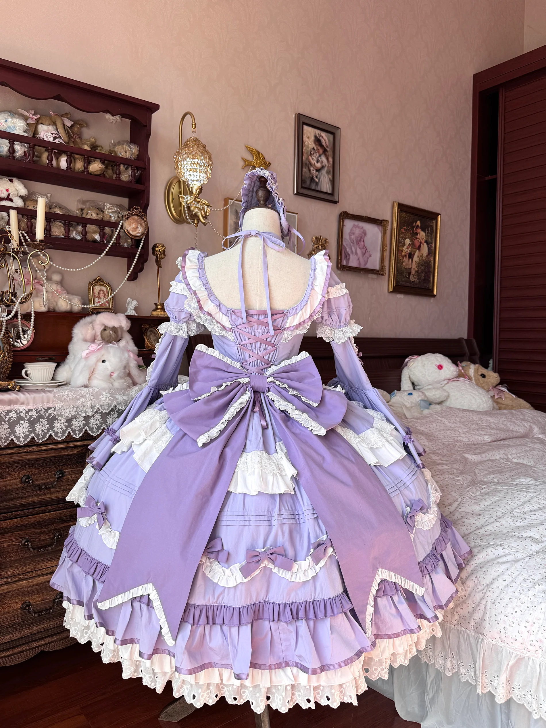 Perfect Original Design - Audelia - Plus Size Sweet Lolita OP with Halter Neckline - Image 11