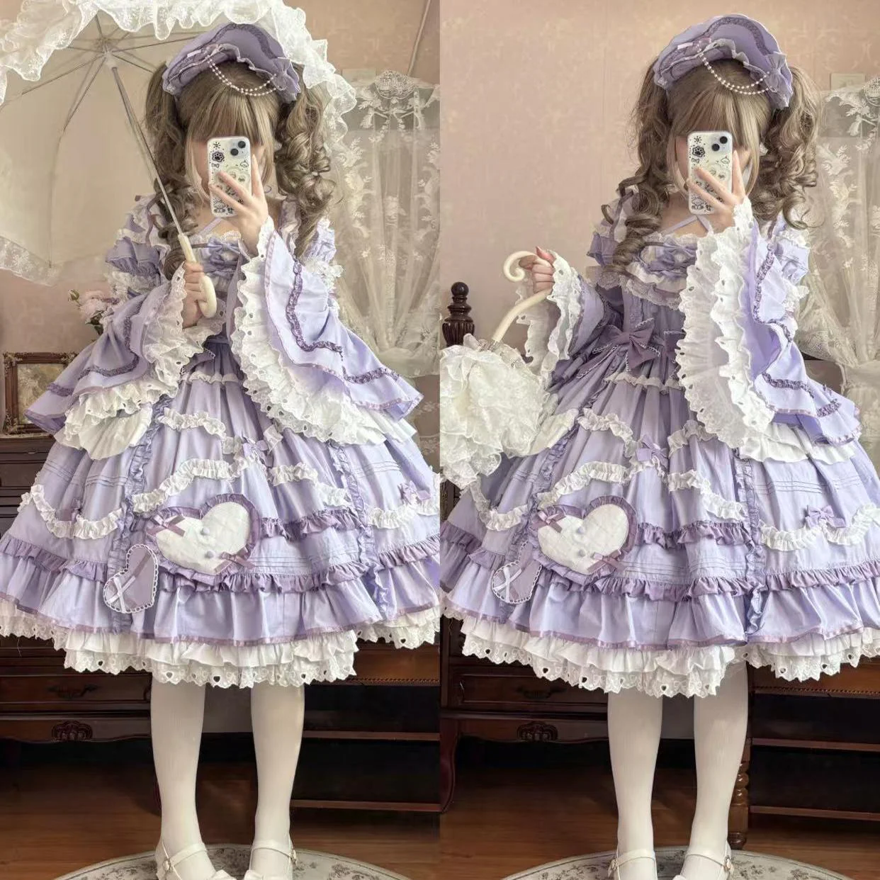 Perfect Original Design - Audelia - Plus Size Sweet Lolita OP with Halter Neckline - Image 12