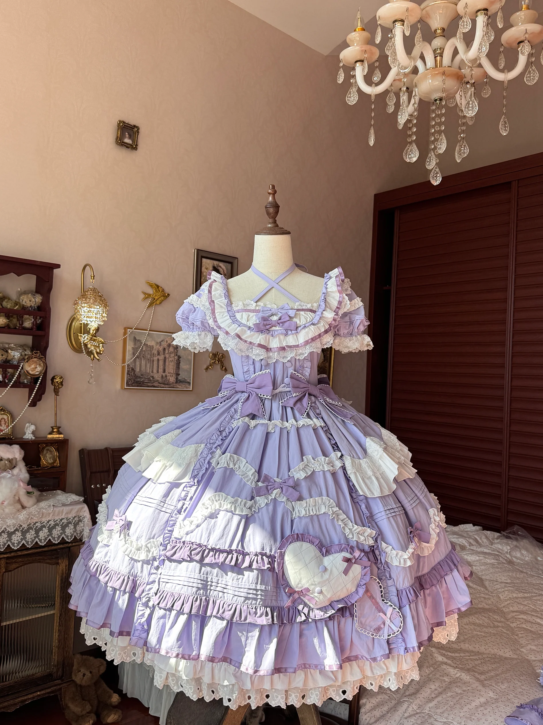 Perfect Original Design - Audelia - Plus Size Sweet Lolita OP with Halter Neckline - Image 15
