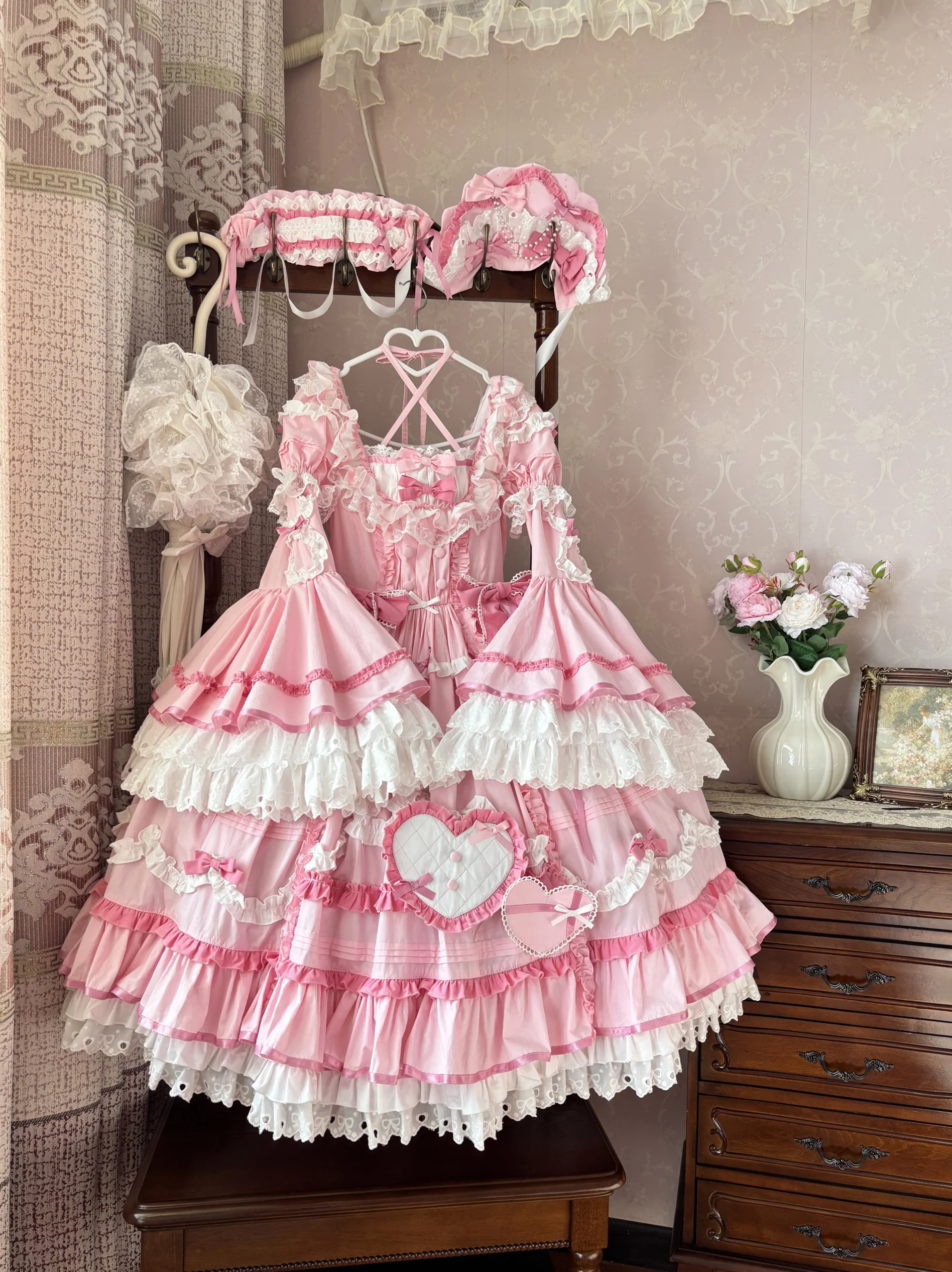 Perfect Original Design - Audelia - Plus Size Sweet Lolita OP with Halter Neckline - Image 17