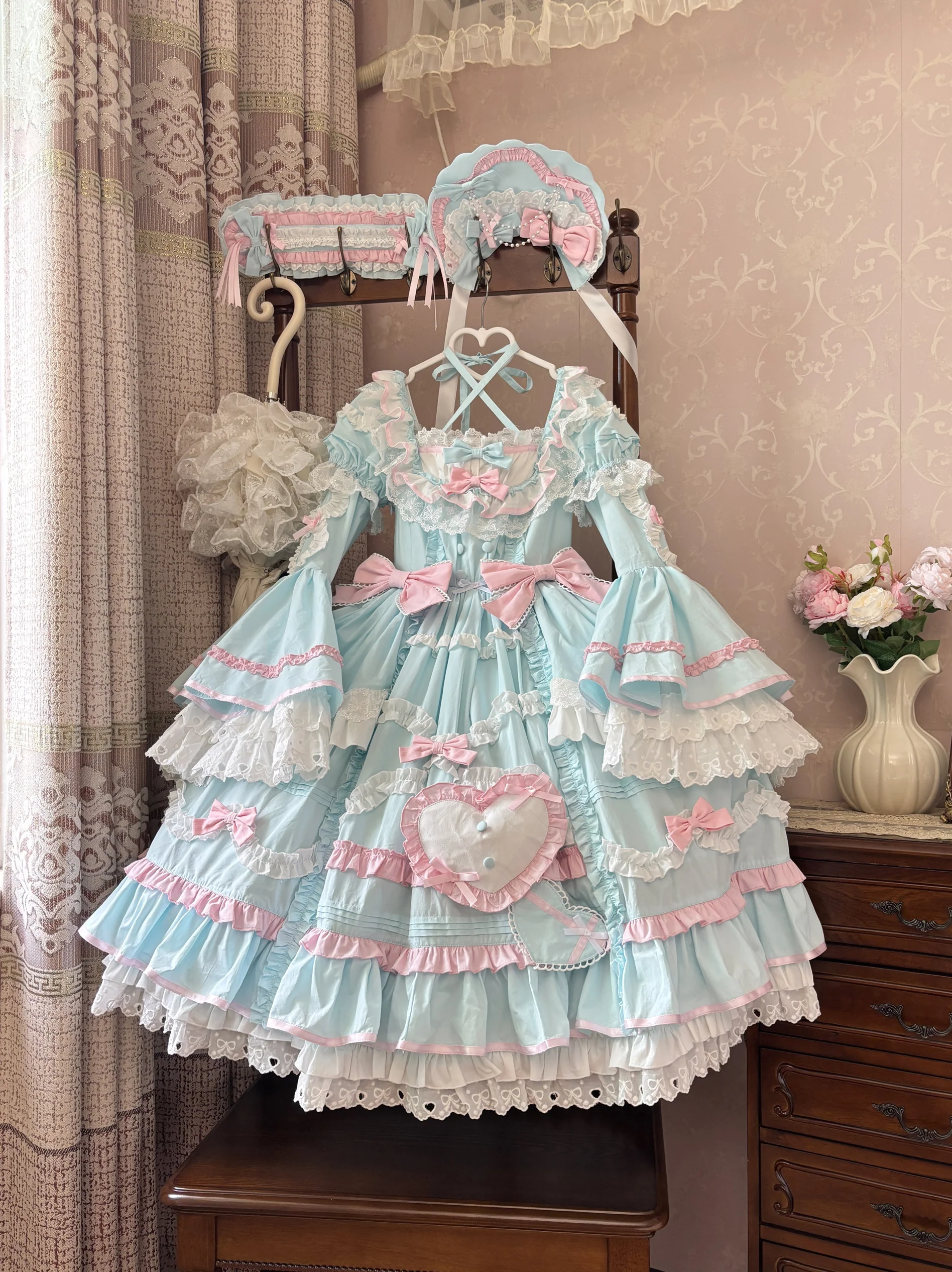 Perfect Original Design - Audelia - Plus Size Sweet Lolita OP with Halter Neckline - Image 18