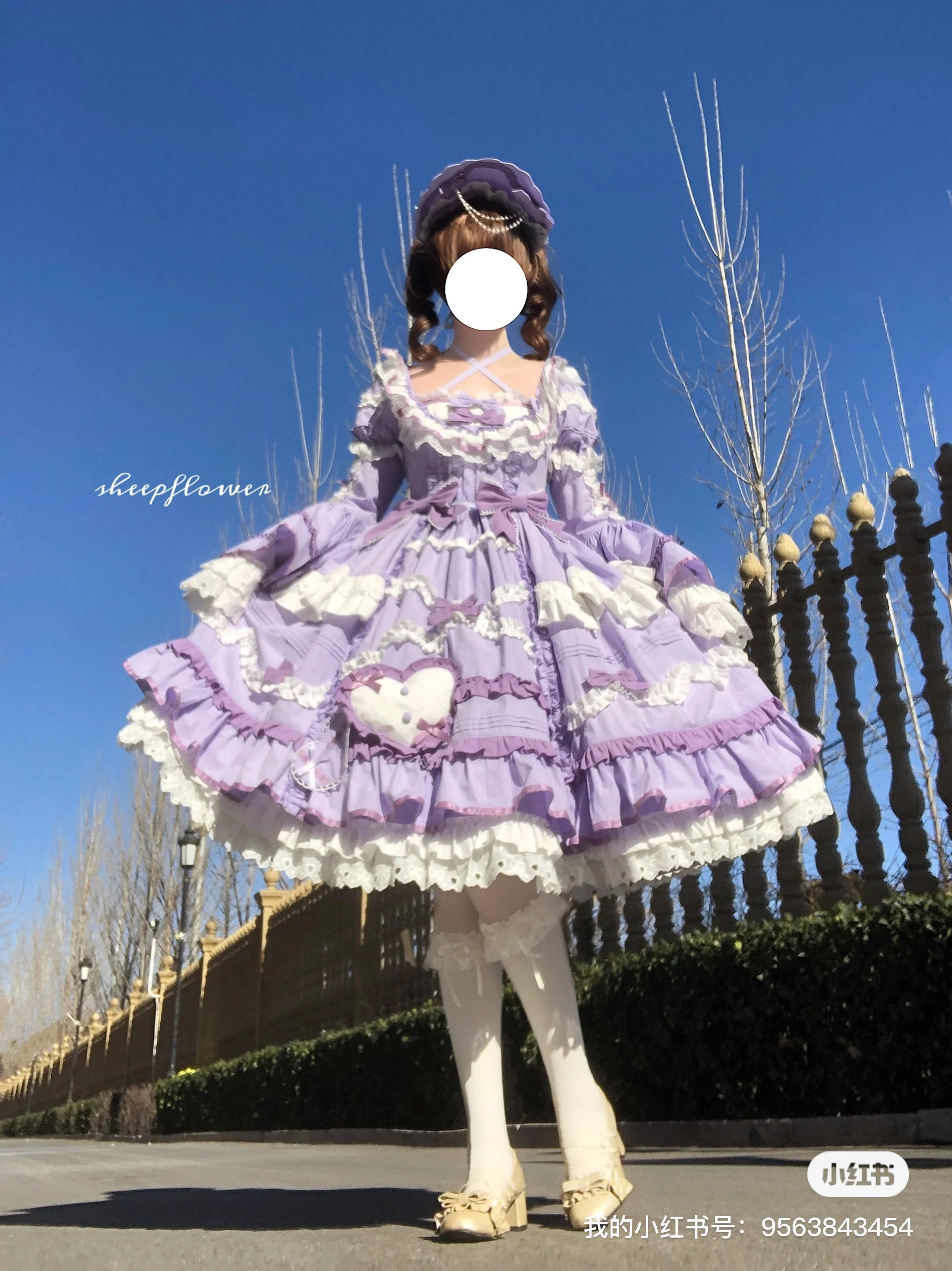 Perfect Original Design - Audelia - Plus Size Sweet Lolita OP with Halter Neckline - Image 8