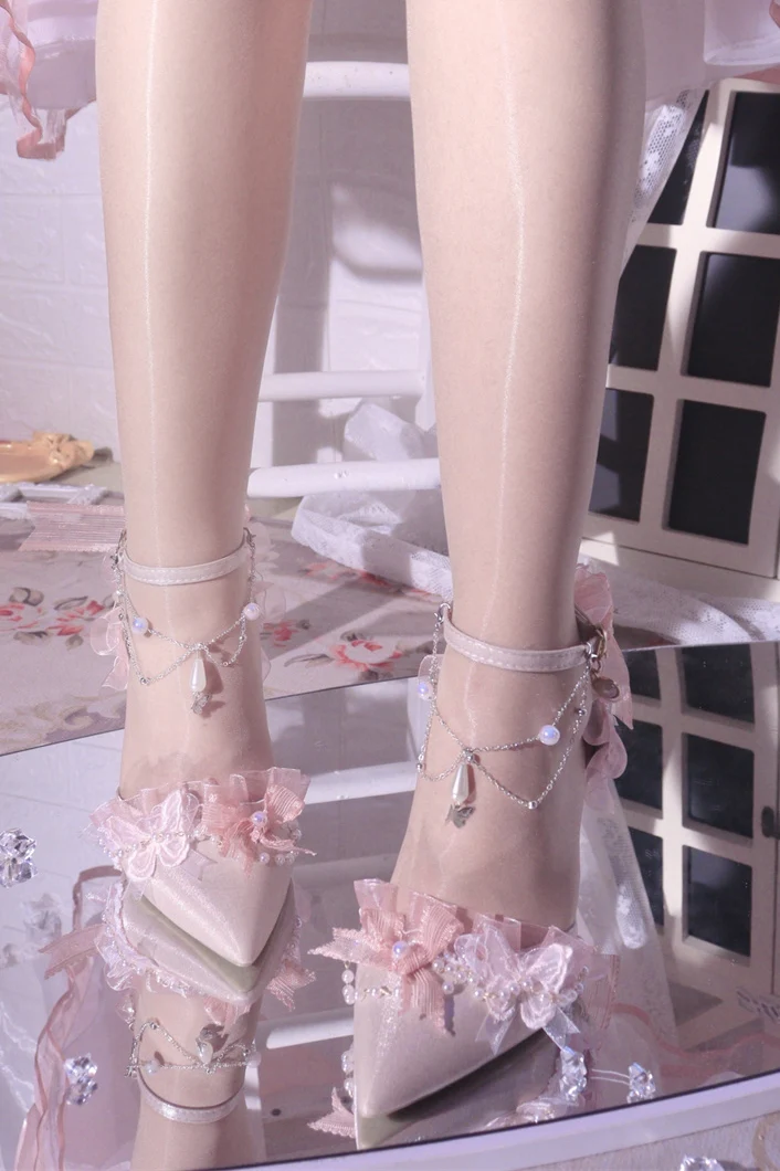 Ximeng Lolita - Deep Sea Hospital - Plus Size Wedding Lolita Bridal Shoes Customized Heels - Image 33