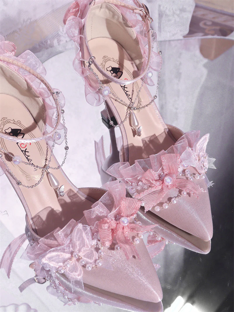Ximeng Lolita - Deep Sea Hospital - Plus Size Wedding Lolita Bridal Shoes Customized Heels - Image 37