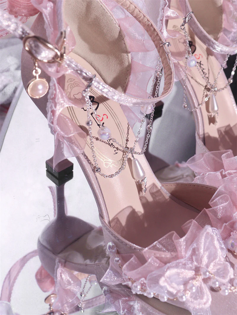 Ximeng Lolita - Deep Sea Hospital - Plus Size Wedding Lolita Bridal Shoes Customized Heels - Image 38