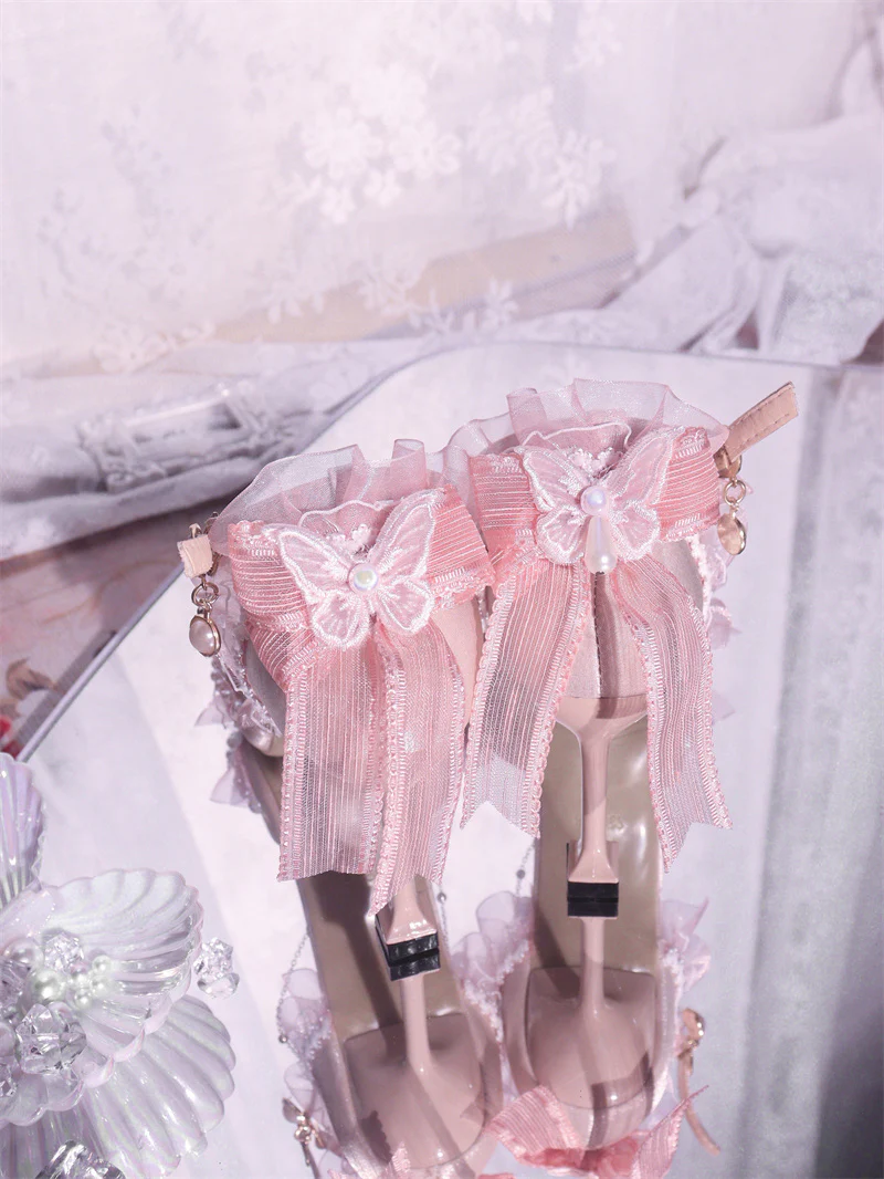Ximeng Lolita - Deep Sea Hospital - Plus Size Wedding Lolita Bridal Shoes Customized Heels - Image 39
