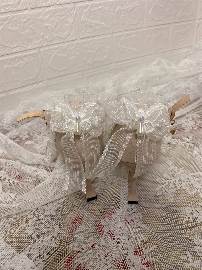 Ximeng Lolita - Deep Sea Hospital - Plus Size Wedding Lolita Bridal Shoes Customized Heels - Image 54