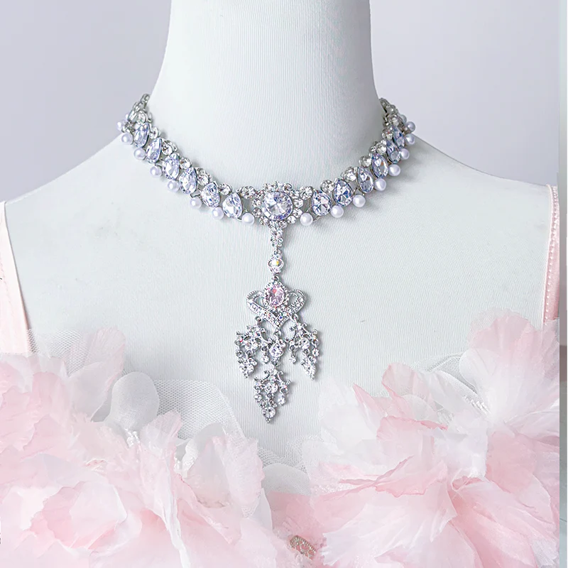 Daydream Whisper - Misty Rose Sea - Plus Size Wedding Lolita JSK with Puffy Tiered Skirt - Image 11