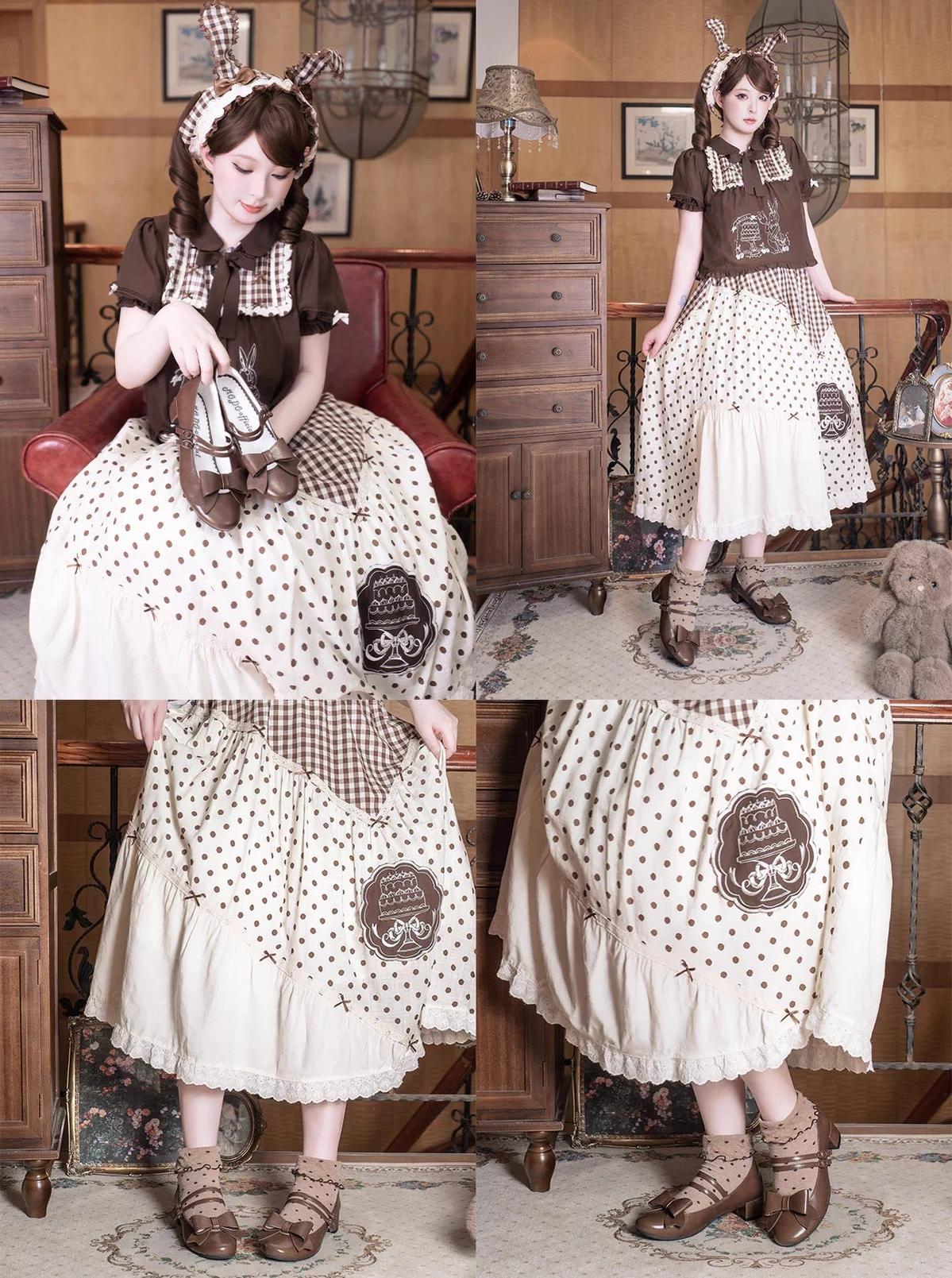 MODO - Apple Candy - Pointed Toe Lolita Shoes, Low Block Heel - Image 19
