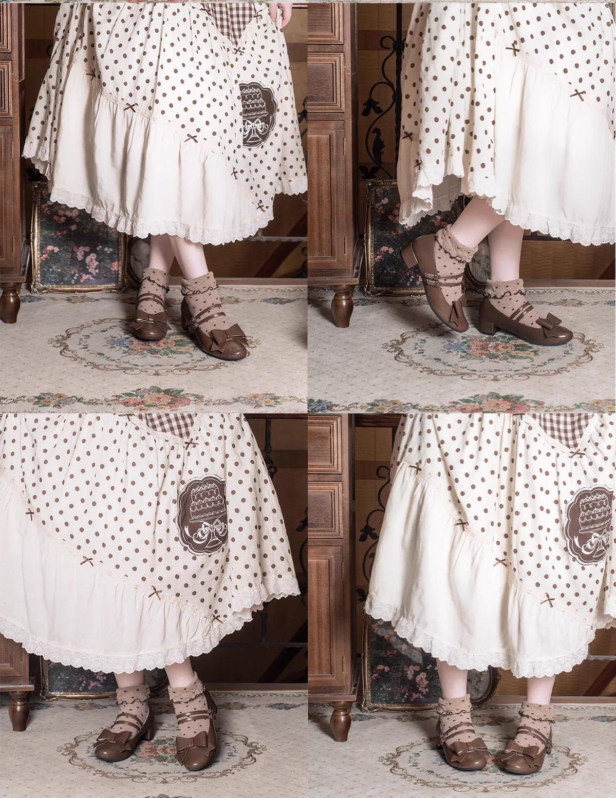 MODO - Apple Candy - Pointed Toe Lolita Shoes, Low Block Heel - Image 20