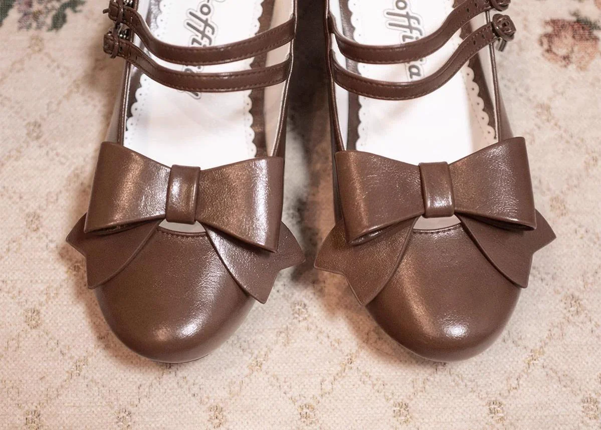 MODO - Apple Candy - Pointed Toe Lolita Shoes, Low Block Heel - Image 22