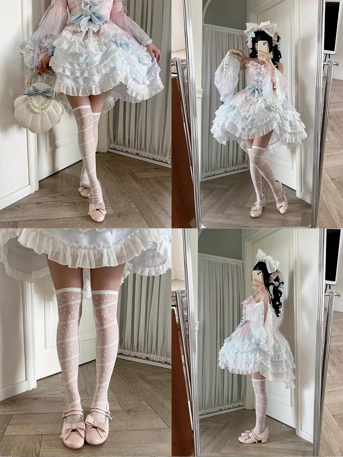 MODO - Apple Candy - Pointed Toe Lolita Shoes, Low Block Heel - Image 24