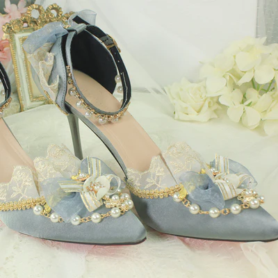 One Night - Pointy Toe Wedding Bride Lolita Heels - Image 8
